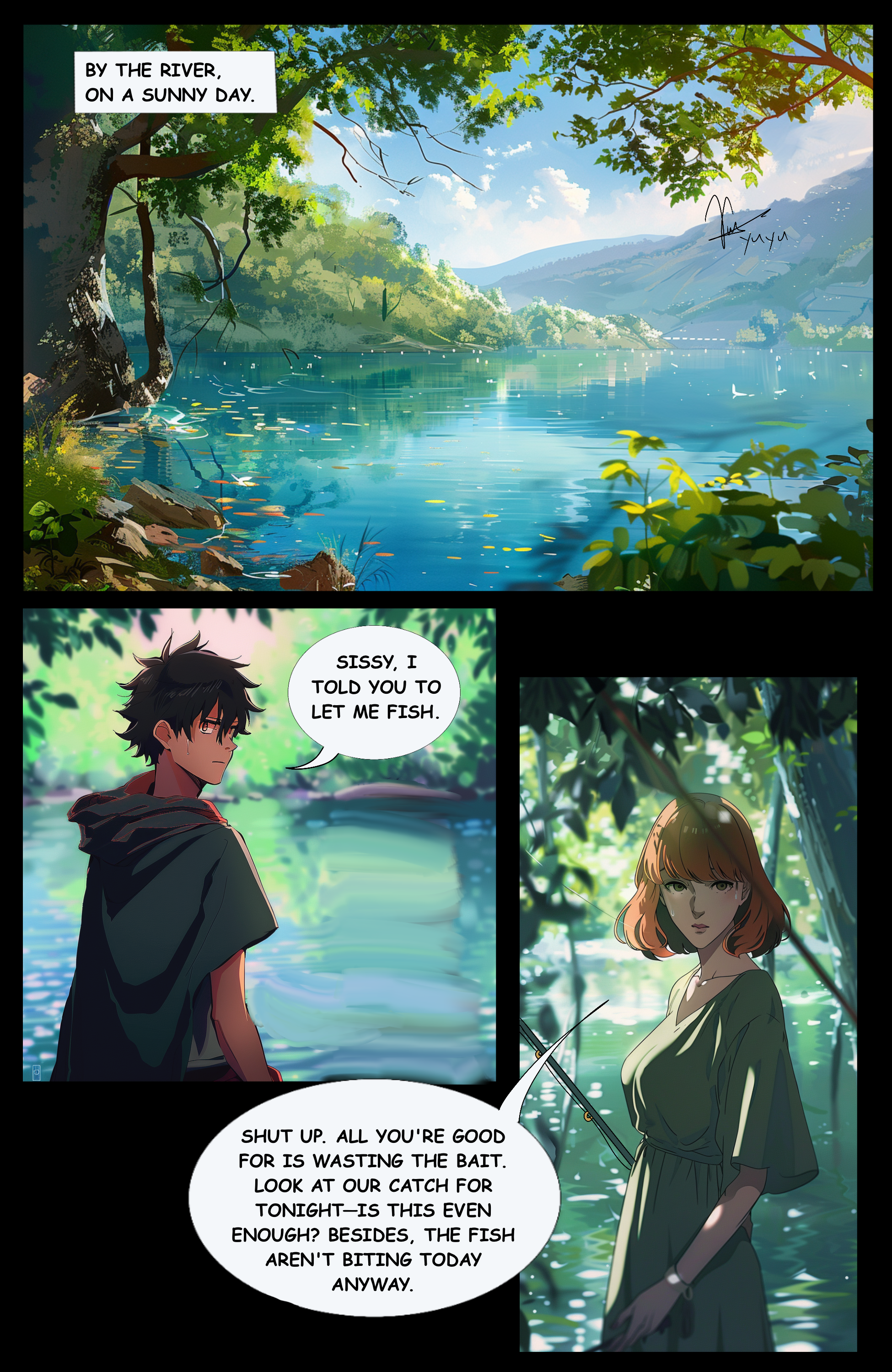 Genuine Warriors anime comic